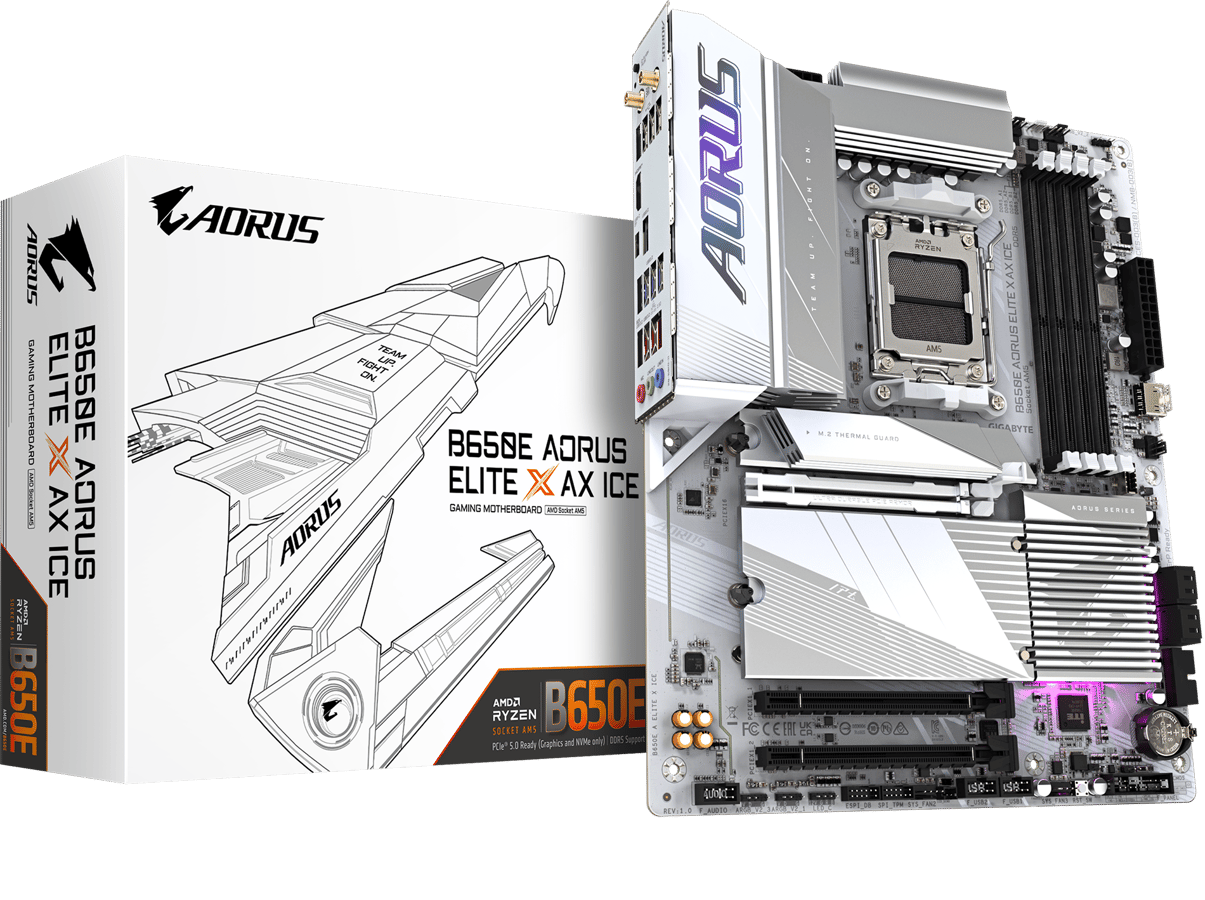 Gigabyte B650E Aorus Elite X AX ICE