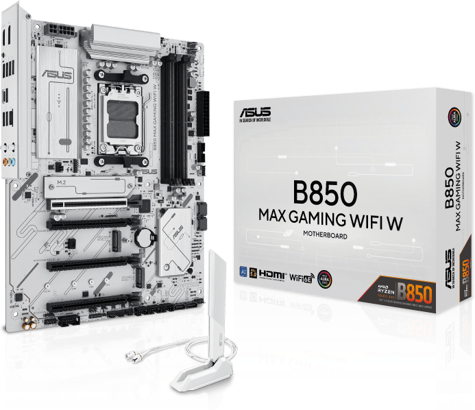 ASUS B850 Max Gaming WIFI White