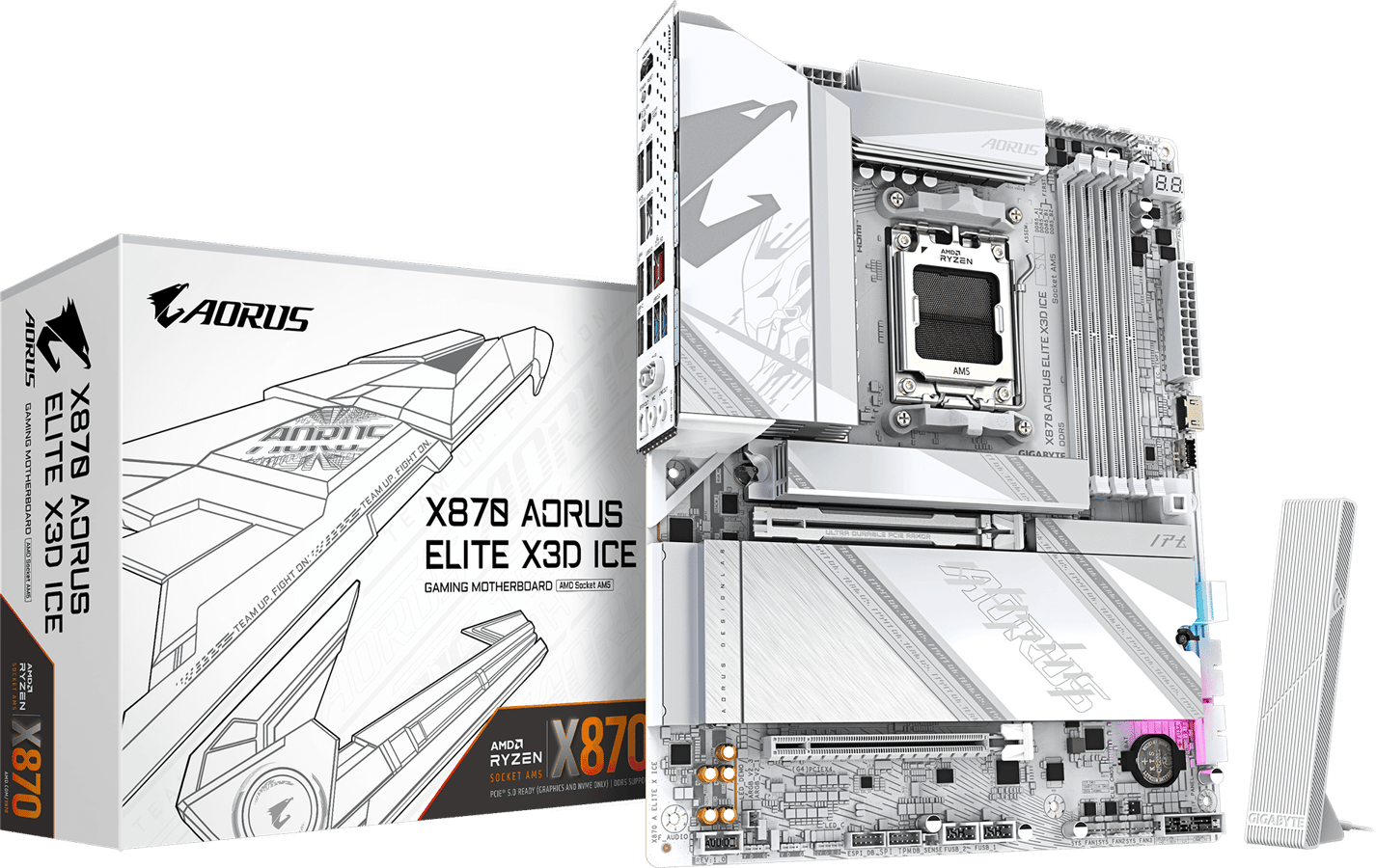 Gigabyte X870 Aorus Elite WIFI7 X3D Ice