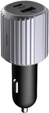 Unisynk USB-C/A BilladdarePD 72W Grå