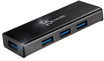 J5Create USB C hub 4 portar