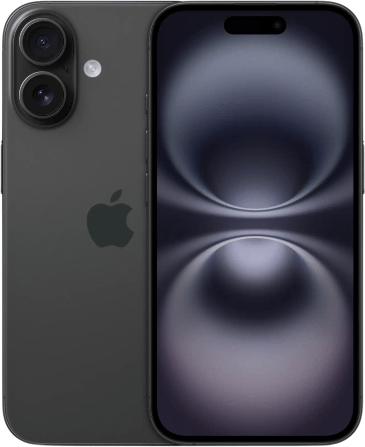 Apple iPhone 16 (128GB) Svart