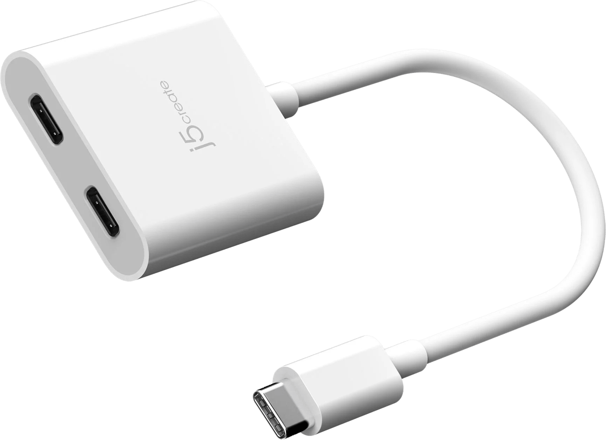 J5 Create USB C till Dual USB-C med video/PD