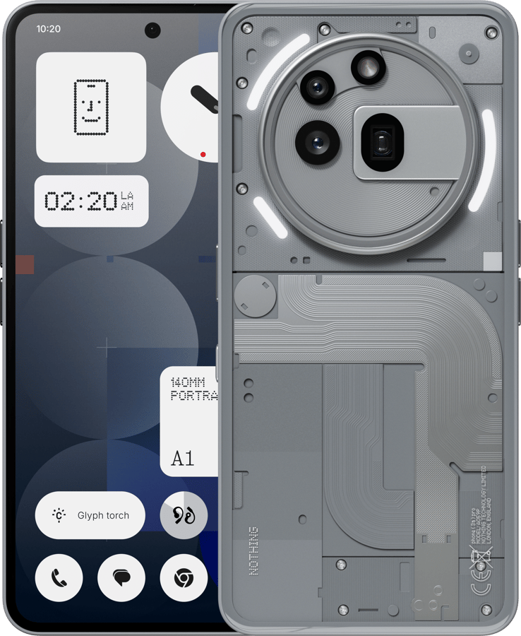 Nothing Phone (3a) Pro 12+256GB Grå