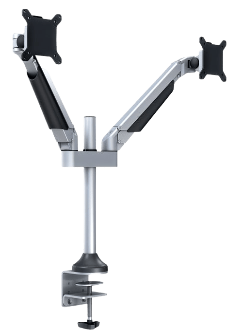 M VESA Gas Lift Arm Dual Silver