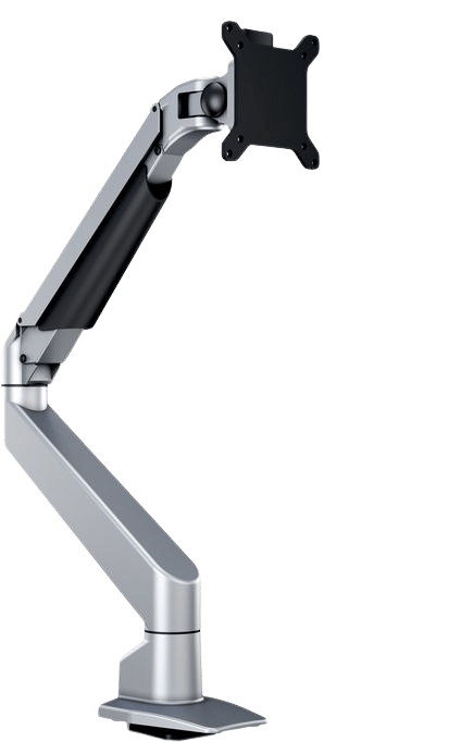 M VESA Gas Lift Arm Single Silver