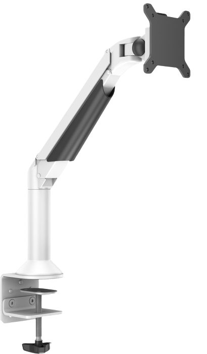 M VESA Gas Lift Arm Desk eller Wall Basic Vit