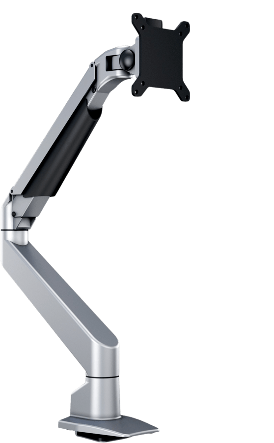 M VESA Gas Lift Arm Single HD Silver