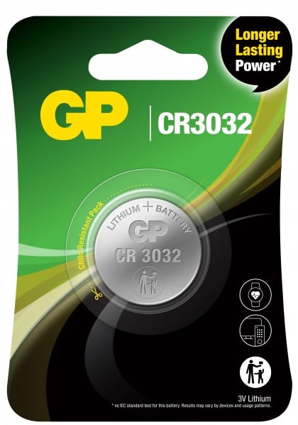 GP Litiumbatteri Knappcell CR3032 1-P