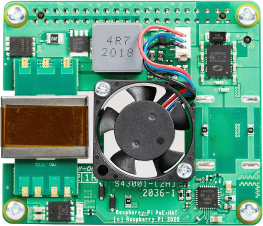 Raspberry Pi 3B+ & Pi 4 HAT PoE+