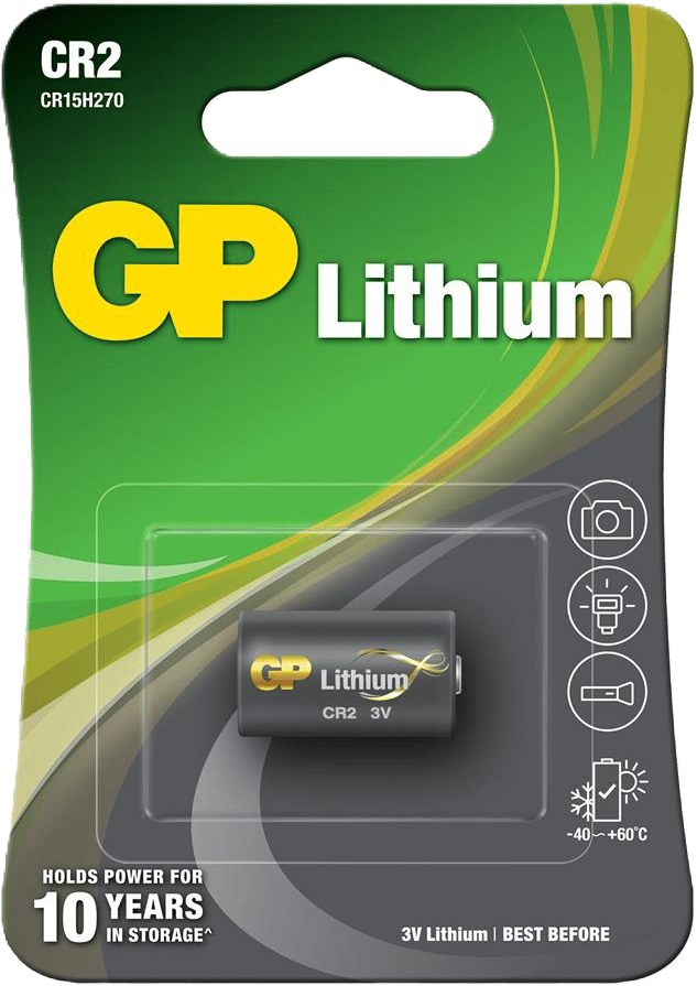 GP Lithium Battery CR2, 3V, 1-pack