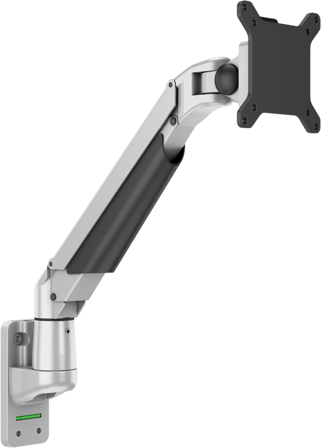 M VESA Gas Lift Arm Wall Basic Silver