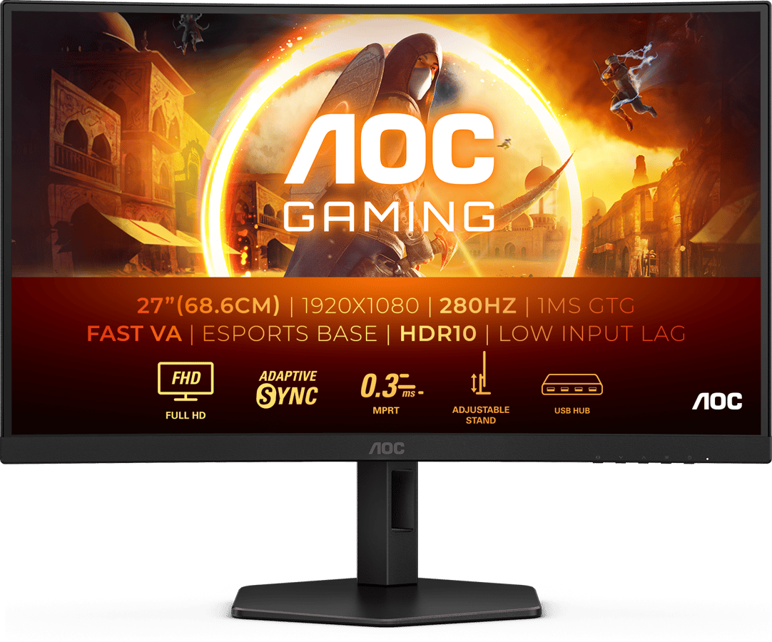 AOC 27" C27G4ZXU VA (1500R) 280 Hz