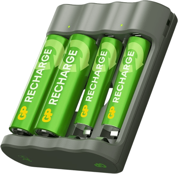 GP Recharge batteriladdare B441 incl. 2 x AA 2100 mAh + 2 x AAA 800 mAh