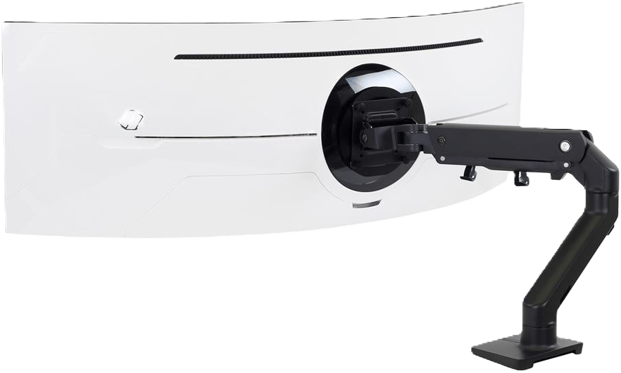 Ergotron HX Desk Monitor Arm med HD Pivot Mattsvart