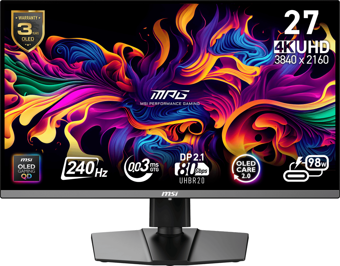 MSI 27" MPG 272URX OLED 4K 240 Hz USB-C