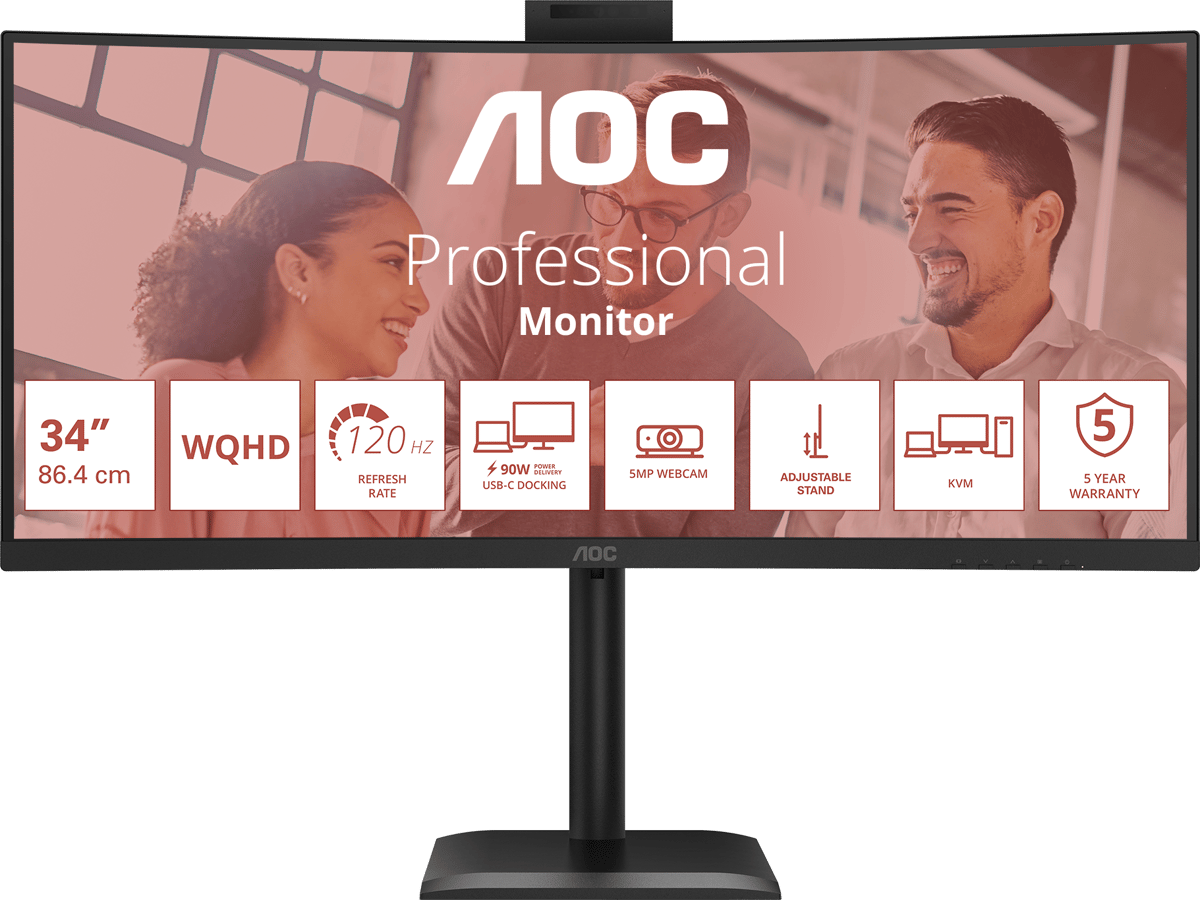 34" CU34E4CW VA WQHD 120 Hz USB-C