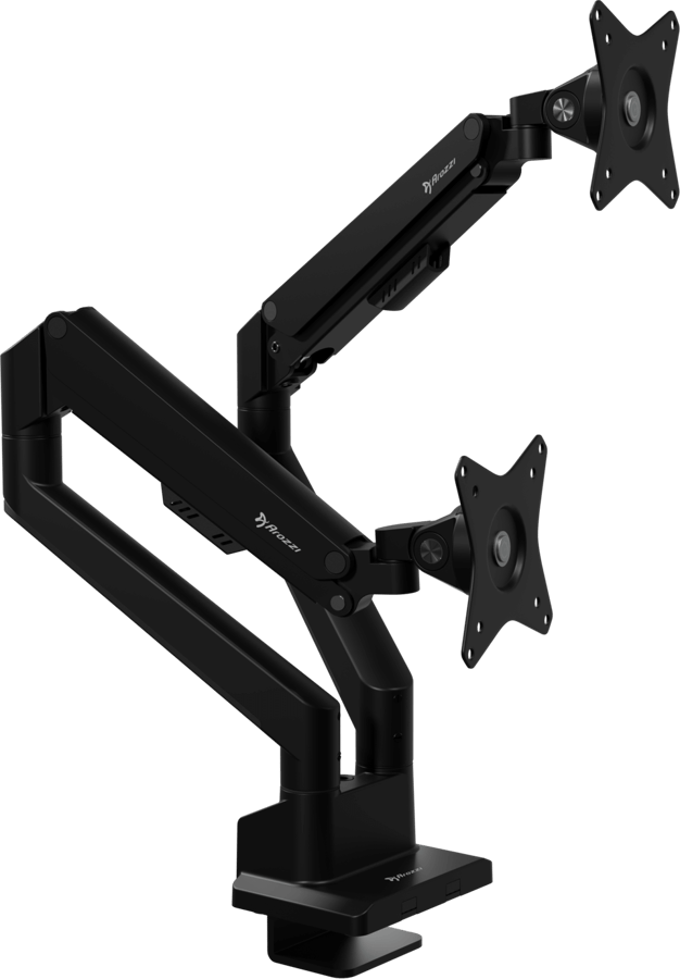 Arozzi Alzare Neo Duo - Gas Spring Monitor Stand - Black