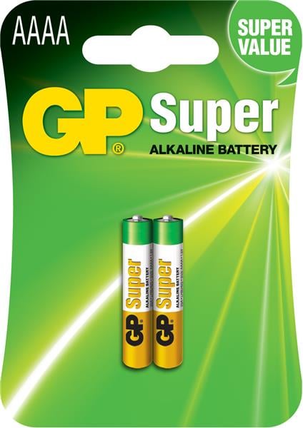 GP Super Alkaliska AAAA-batterier 2-P