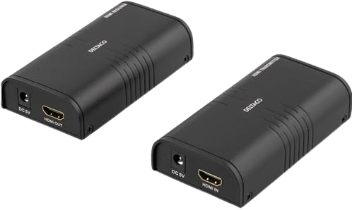 DELTACO HDMI-förlängare över IP1080P Svart