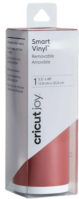 Cricut Smart Vinyl Removable Joy 14x122cm 1 ark Röd