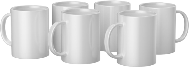 Cricut mugg Vit 440ml 6 st