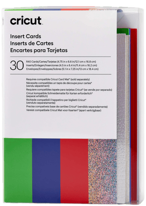 Cricut Insert Cards Rainbow R40 (12,1 cm x 16,8 cm) 30-pack