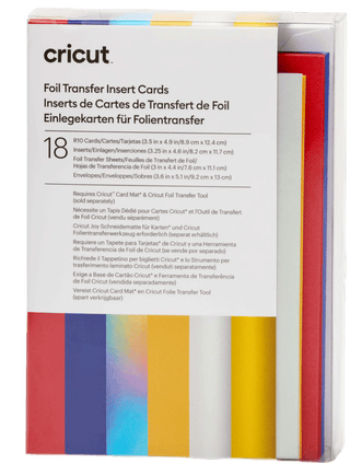 Cricut Insert Cards FOIL Celebration R10 (8,9 cm x 12,4 cm) 18-pack