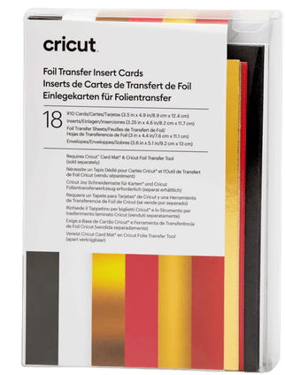 Cricut Insert Cards FOIL Royal Flush R10 (8,9 cm x 12,4 cm) 18-pack