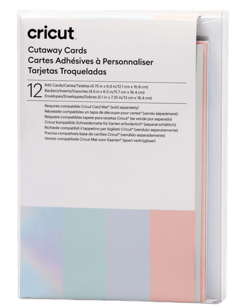Cricut Cut-Away Cards Pastel R40 (12,1 cm x 16,8 cm) 12-pack