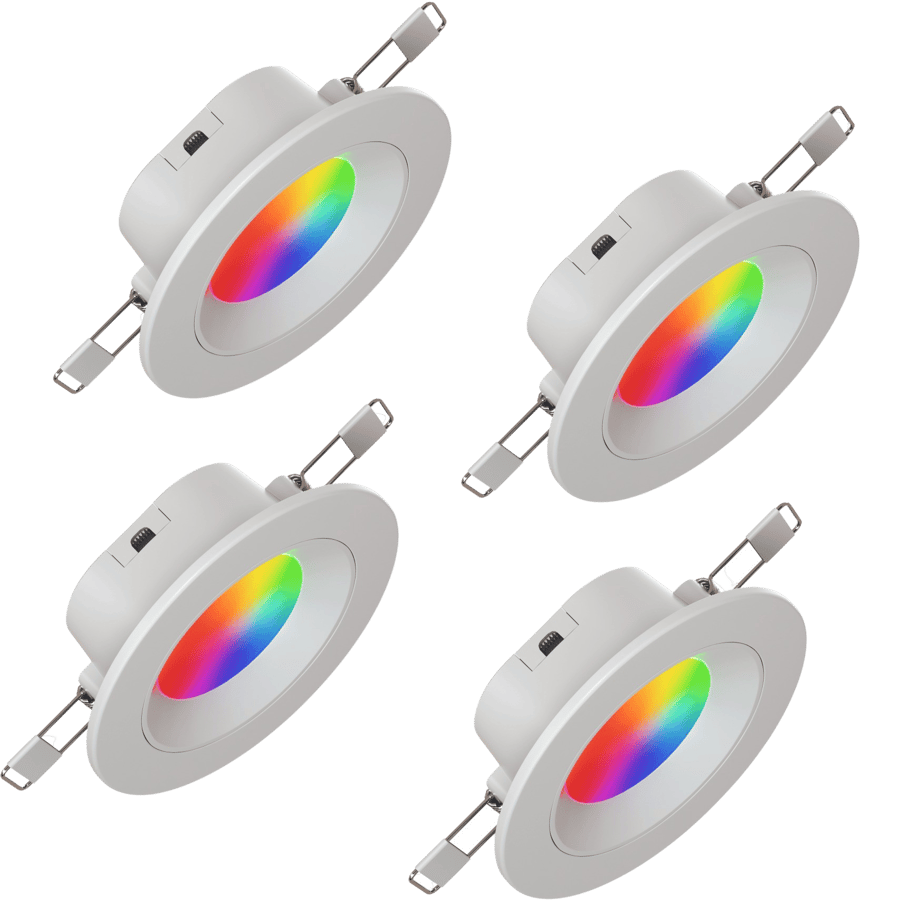 Nanoleaf Essentials Matter Downlight för inbyggnad 4-pack