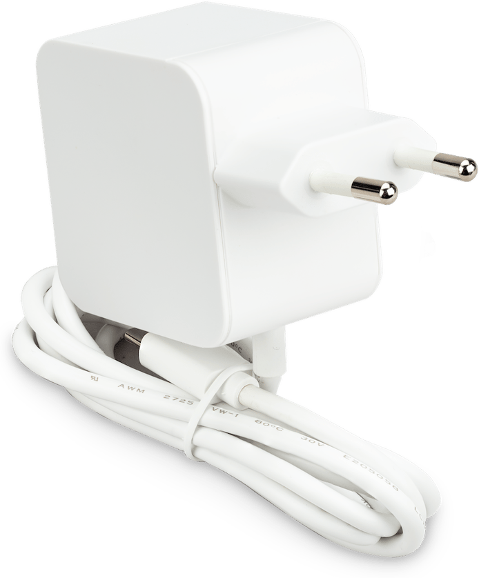 Strömadapter Raspberry Pi 5 27W Vit USB C