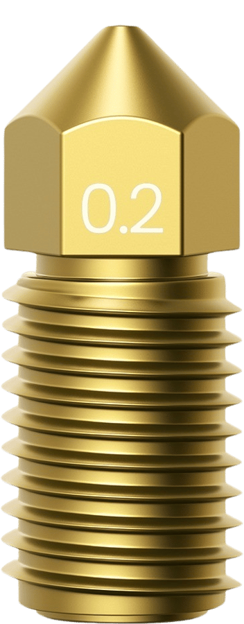 Ankermake M5 Munstycke i mässing 0,2mm 10-pack