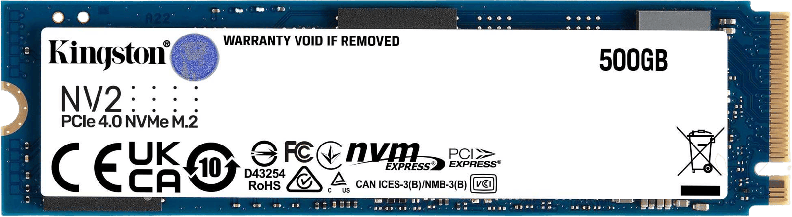 Kingston NV2 M.2 NVMe Gen 4 500GB - Inet.se