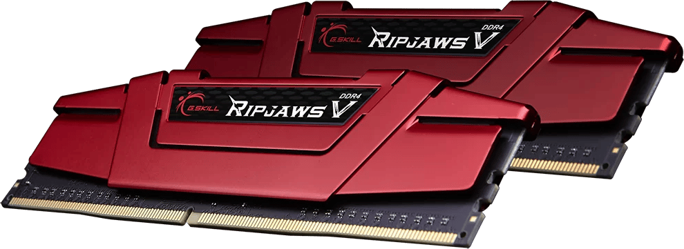 G.Skill 16GB (2x8GB) DDR4 3600MHz CL19 Ripjaws V Röd