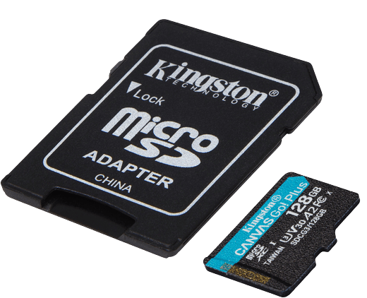 Kingston microSD 128GB Canvas Go! Plus