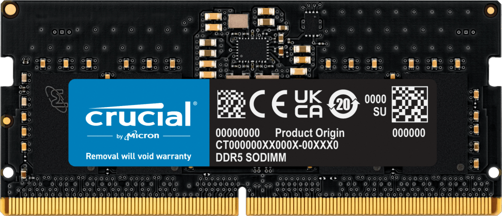 Crucial 16GB (1x16GB) DDR5 4800MHz CL40 SODIMM