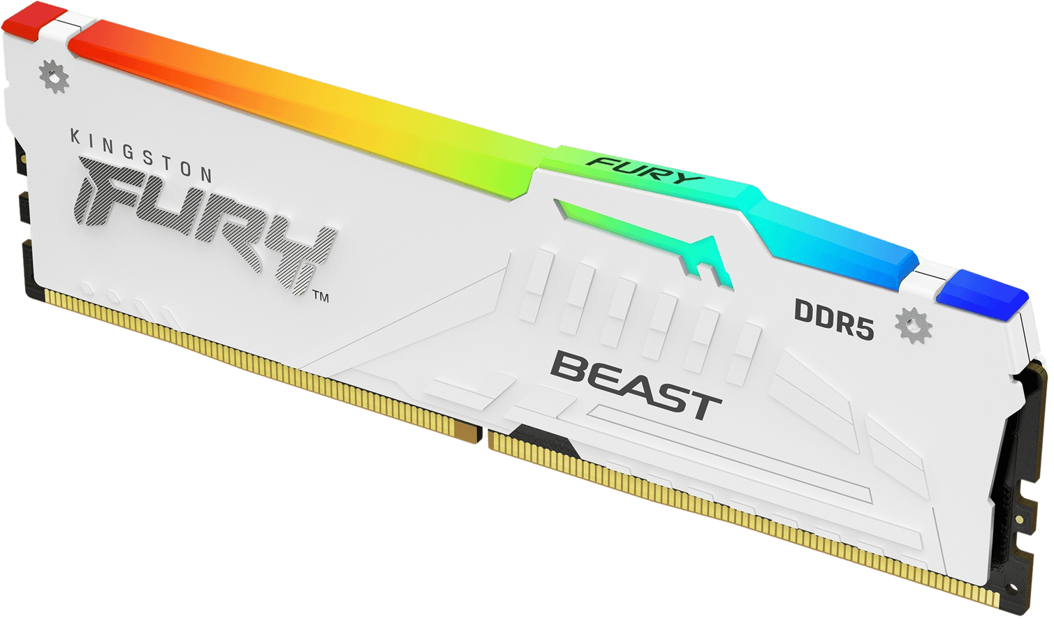 Kingston 32GB (1x32GB) DDR5 6000MHz CL36 FURY Beast RGB Vit AMD EXPO/Intel XMP 3.0