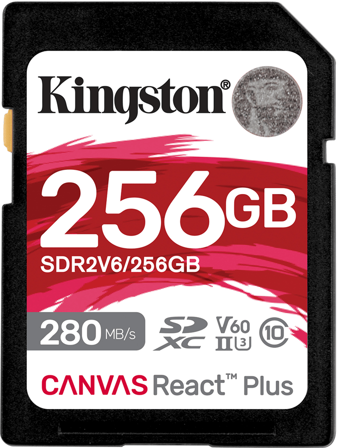 Kingston Canvas React Plus V60 SD 256GB