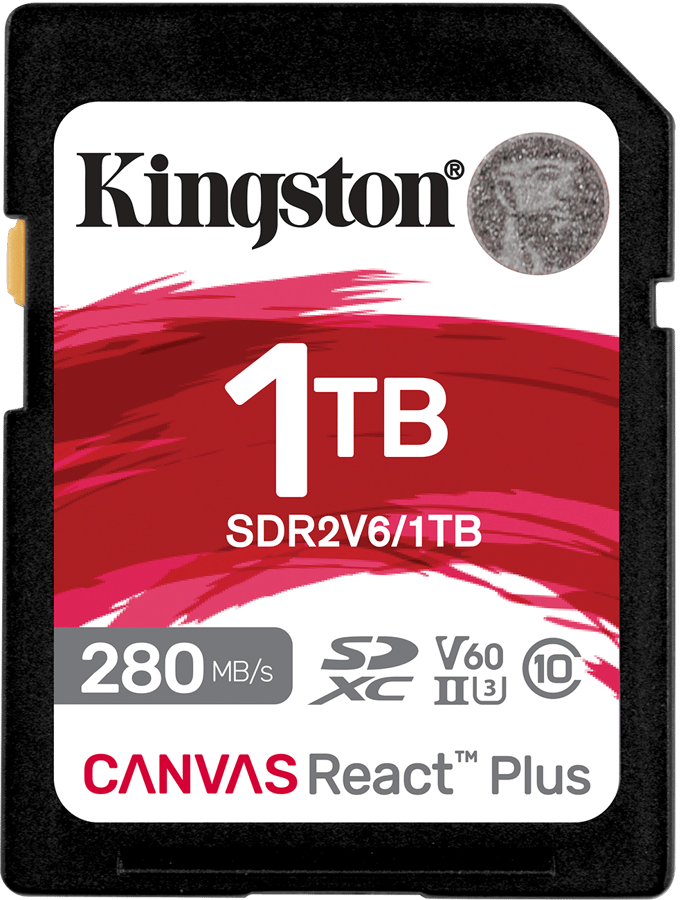 Kingston Canvas React Plus V60 SD 1TB