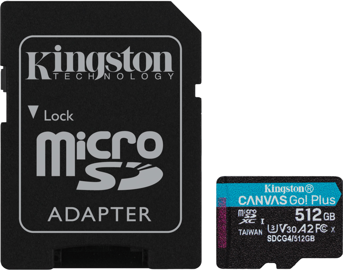 Kingston MicroSD 512GB Canvas Go! Plus Gen4
