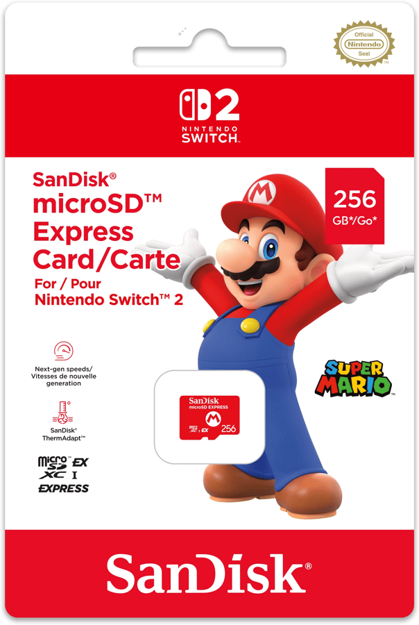 Nintendo Switch 2 SanDisk MicroSD Express 256GB