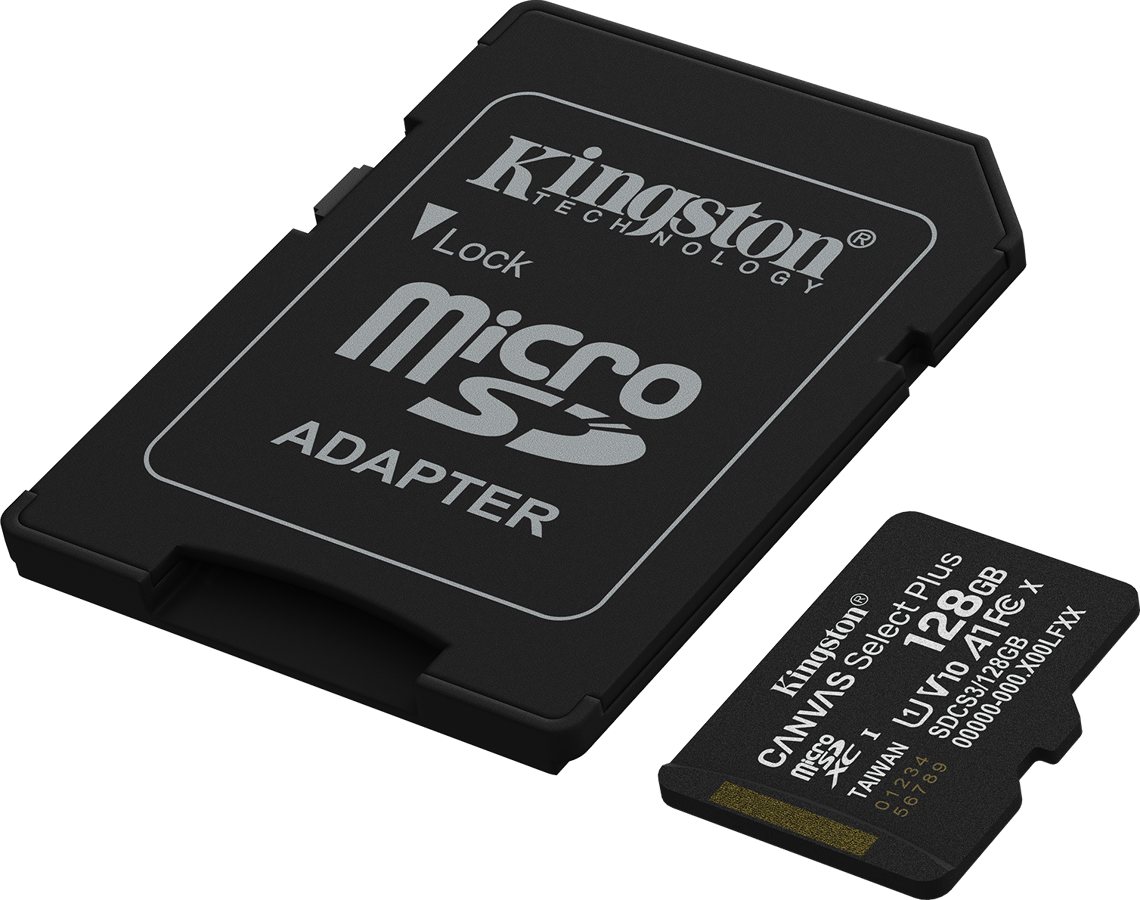 Kingston microSD 128GB Canvas Select Plus Gen 3