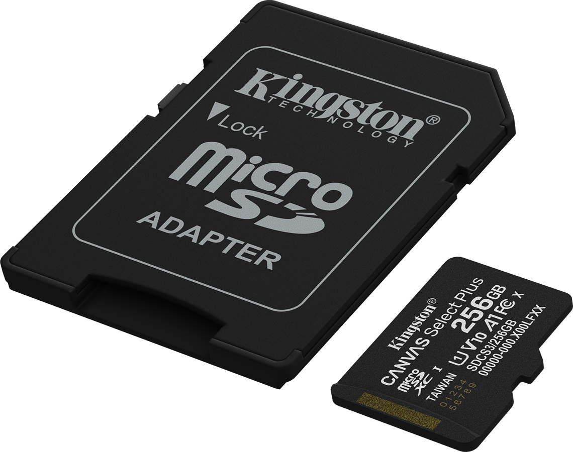 Kingston microSD 256GB Canvas Select Plus Gen 3