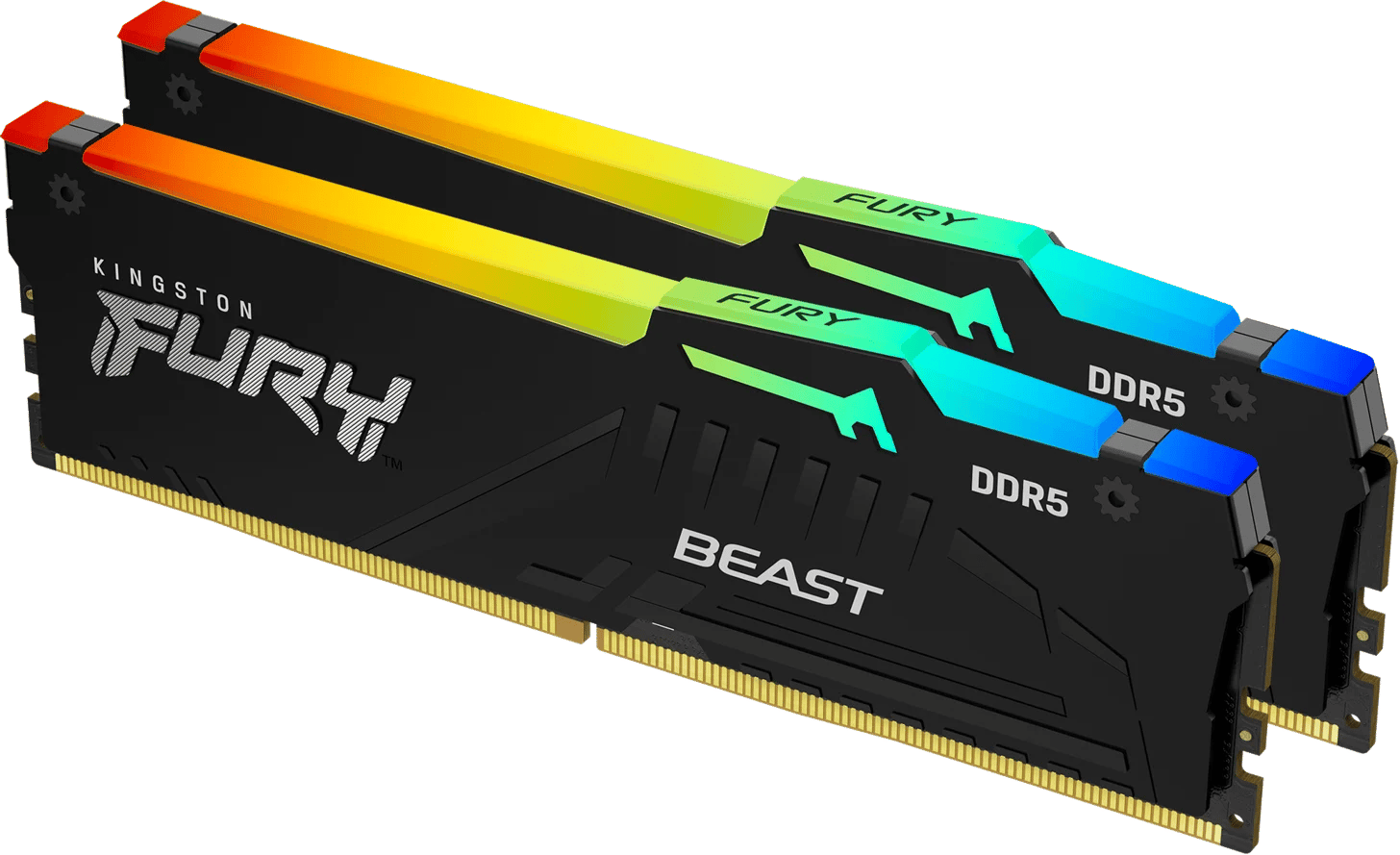 Kingston 16GB (2x8GB) DDR5 6000MHz CL30 FURY Beast RGB Svart AMD EXPO/XMP 3.0