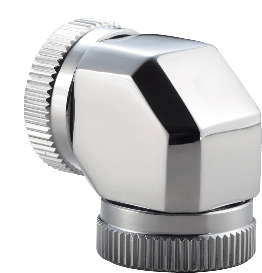Phanteks 12mm Hard Tube Adapter 90° -Krom