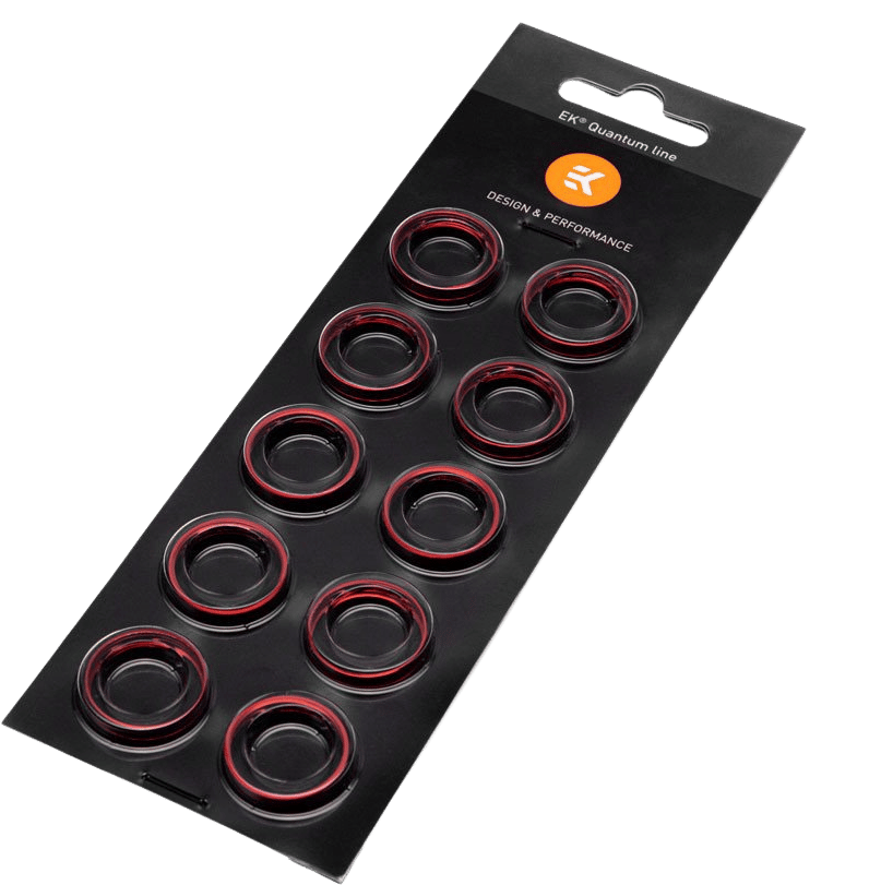 EK-Torque STC-10/16 Color Rings Pack - Red