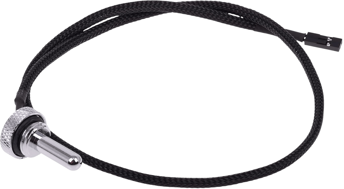 Alphacool Eiszapfen Temperatursensor G1/4 Plugg -Krom