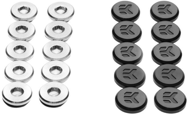 EK-Quantum Torque Plug w/Cover 10-Pack - Black
