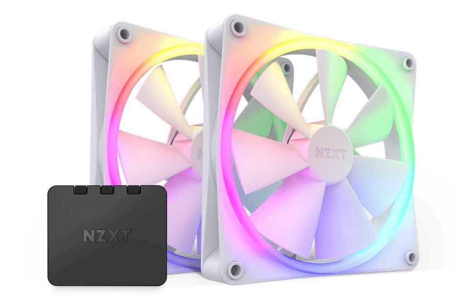 NZXT F140 RGB 140mm Vit 2-pack